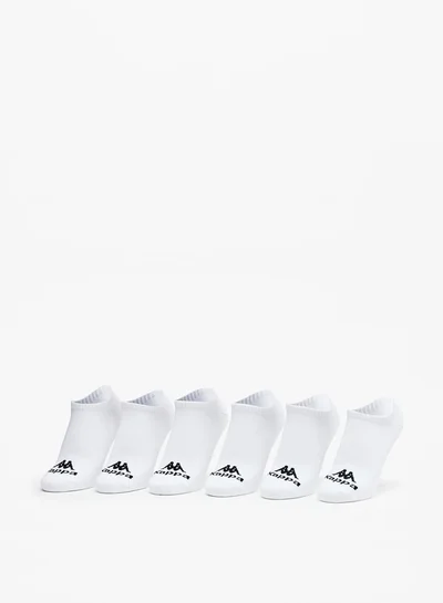 Kappa Women's Logo Print Ankle Length Socks - Set of 6