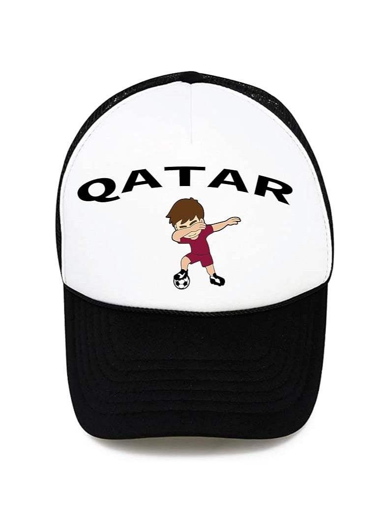 قبعة قطر الرياضية مع قفل بلاستيكي قابل للتعديل للرجال والنساء - Image 1