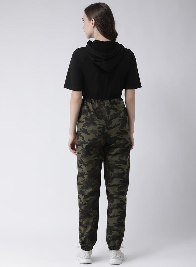 Kassually Striped Printed Short Sleeve Zipped Jumpsuit - Image 3