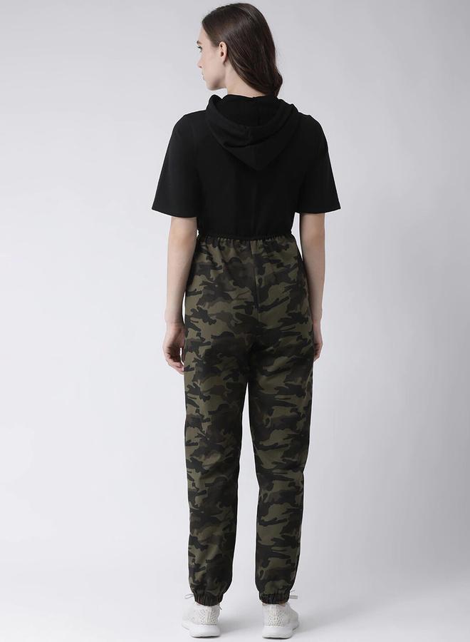 Kassually Striped Printed Short Sleeve Zipped Jumpsuit - Image 4