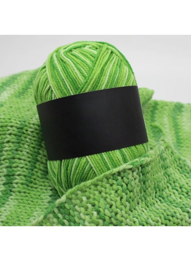 Pack of 4 Cotton Hand Knitting Multi Strand Thread Yarn,for Knitting Crochet and Crafts, Great for Garments, Sweaters, Scarves, Hats, and Craft Projects  Pink/White and Green/White - Image 3