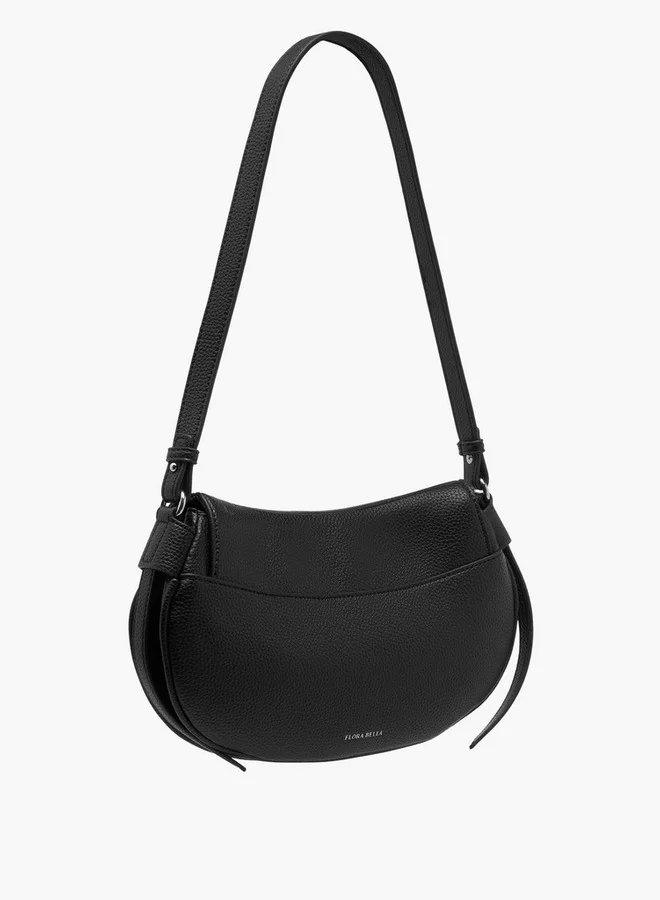 Flora Bella By Shoexpress Textured Crossbody Bag with Detachable Shoulder Strap