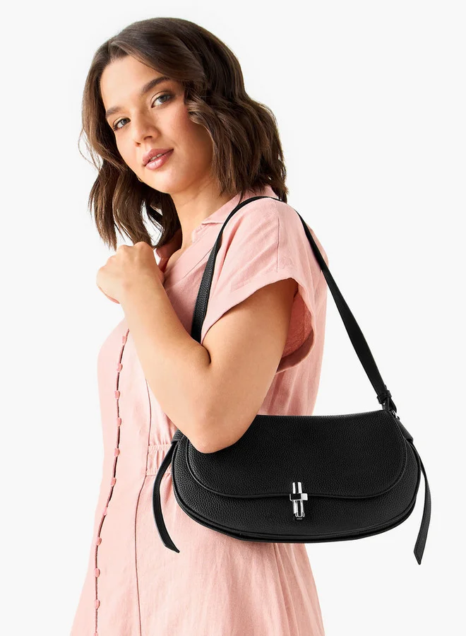 فلورا بيلا من شو إكسبرس Textured Crossbody Bag with Detachable Shoulder Strap