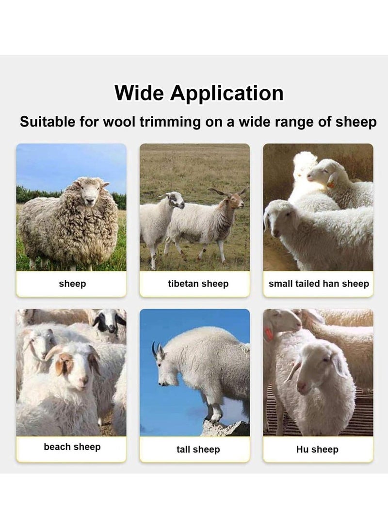 WALALLA Electric Cordless Sheep Shears, 500W Sheep Shearing Clippers with 2 Batteries, 6 Gears Speed Adjustable, Stainless Steel Detachable Blade, Farm Sheep Wool Shearing Clipper for Sheep Goat,Black - Image 5