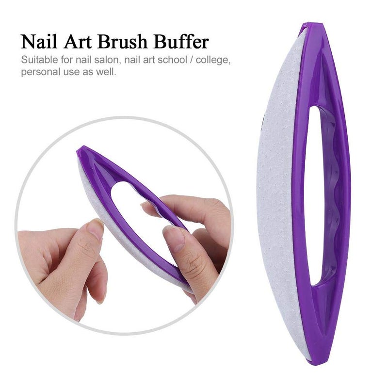 yuyte Nail Buffer And Shine Kit 3Pcs Nail Art Buffing Cream And Nail Brush Buffer Varnish Polish For  Polishing Strip Nail Art - Image 4