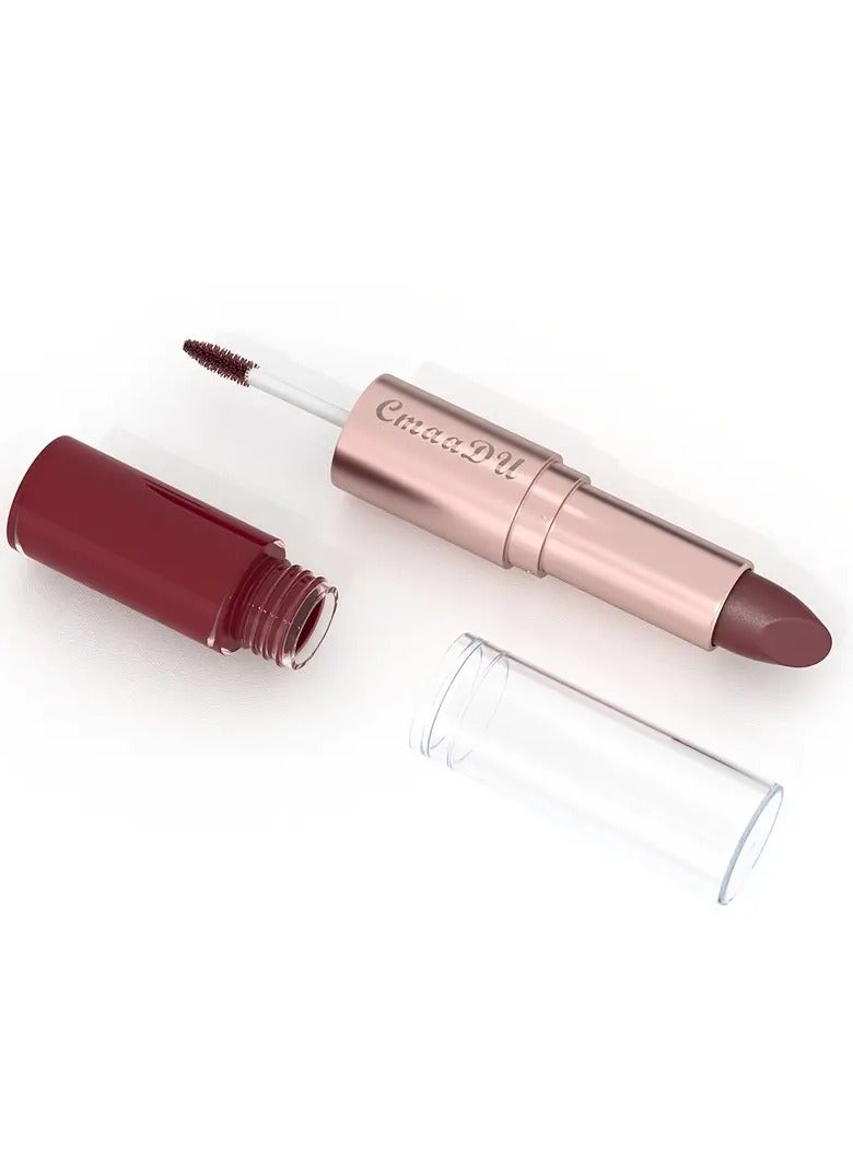 CmaaDu Long-Lasting 3-Color Lipstick & Lip Gloss Set - Double Headed Design for Natural, Texture - Perfect Valentine's Day Gift for Women Valentine's Day Gifts  - Image 4