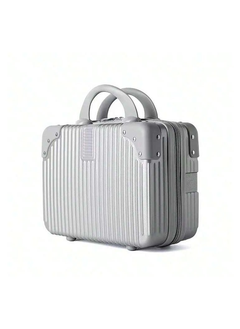 globalstar Globalstar Grey Hard Shell Cosmetic Travel Case Grey - Portable ABS Makeup Organizer  - Image 1