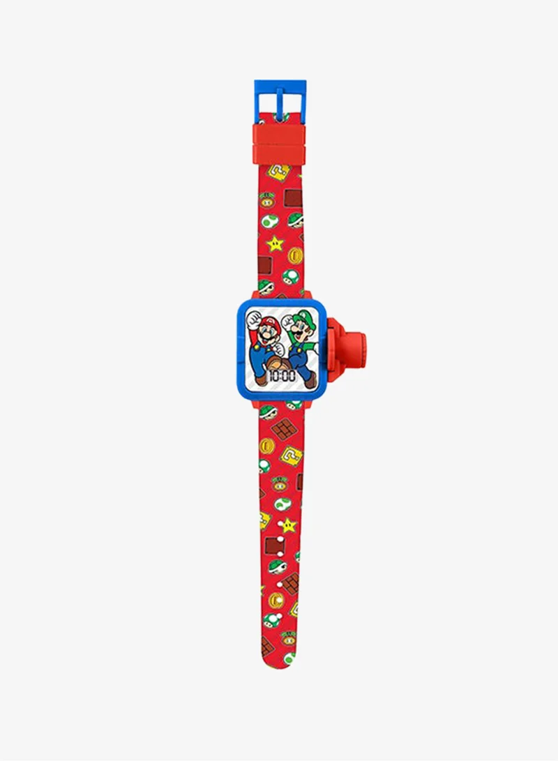 Super Mario Boys Digital Square Shape Plastic Wrist Watch - GSM4206 - 0 Millimeter