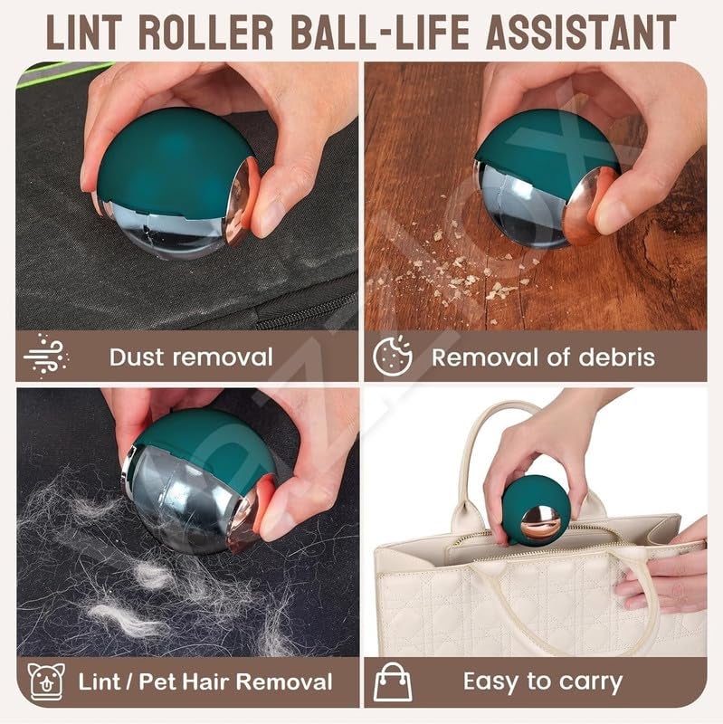 VazzLox Lint Roller Ball Sticky Reusable Washable Portable Lint Remover for Clothes Lynch Remover Ball Gel Lint Roller for Clothes Dust Pet Hair Fur Remover from Clothes Lint Remover Ball (Multicolor) - Image 2