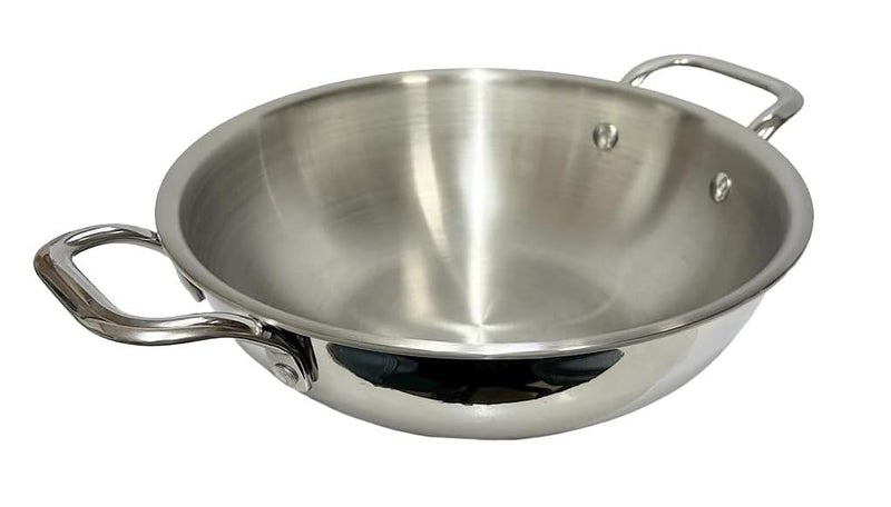 Dynore Stainless Steel Triply Extra Deep Kadai/Induction Friendly/ 20 cm Dia 1.3 LTR - Image 1