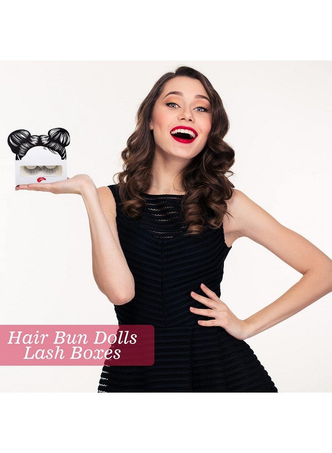 مايتيز 24 قطعة من صناديق الرموش، علب الرموش الفارغة، صندوق تخزين الرموش السائبة، حامل علبة الرموش الصناعية مع صواني رموش بلاستيكية تناسب 25 مم للرموش الصناعية للنساء والفتيات - Image 4