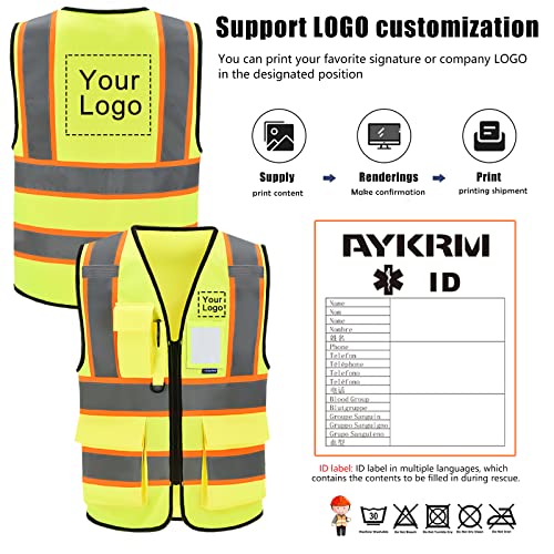 AYKRM 6xl 7xl 8xl big and tall safety vest - Image 3