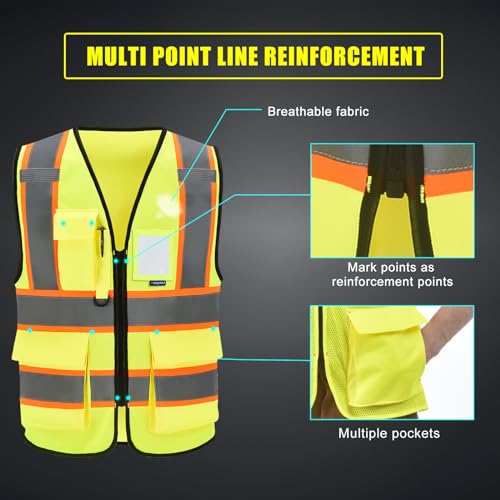 AYKRM 6xl 7xl 8xl big and tall safety vest - Image 5