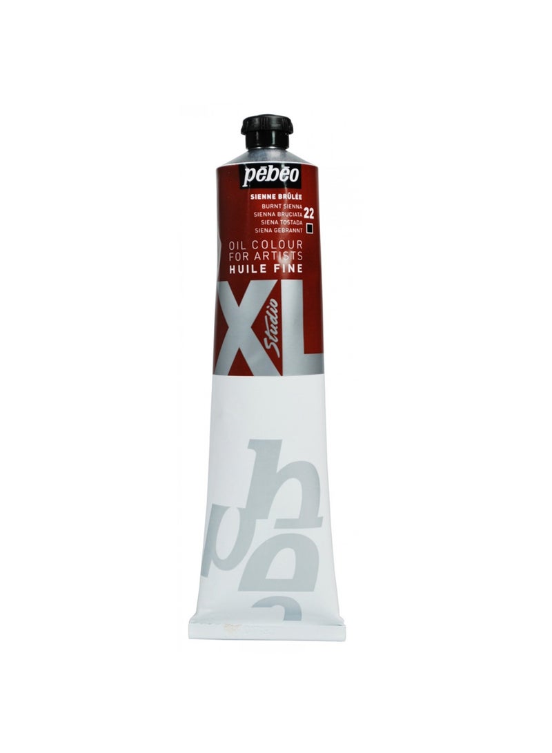 Pebeo XL Fine Oil Paint For Artists 200ml Content Burnt Sienna - Image 1