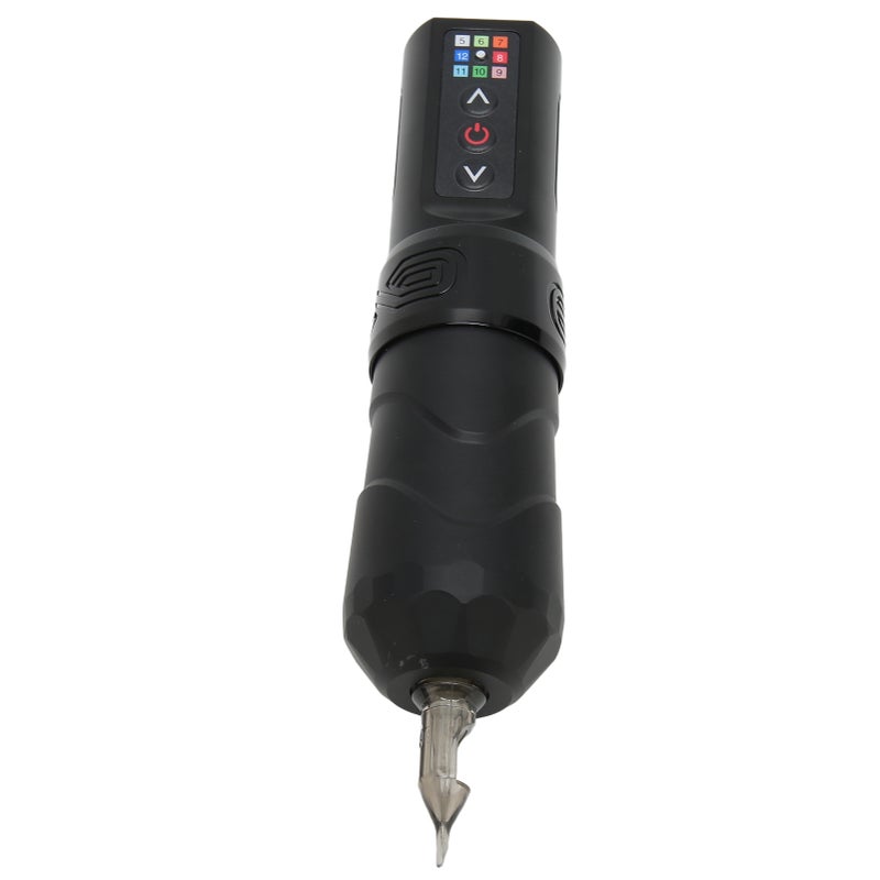 2 In 1 Wireless Tattoo Pen Kit 2400mAh RCA Interface Rotary Tattoo Power Supply Pen for Liner Shader Matte Black - Image 5