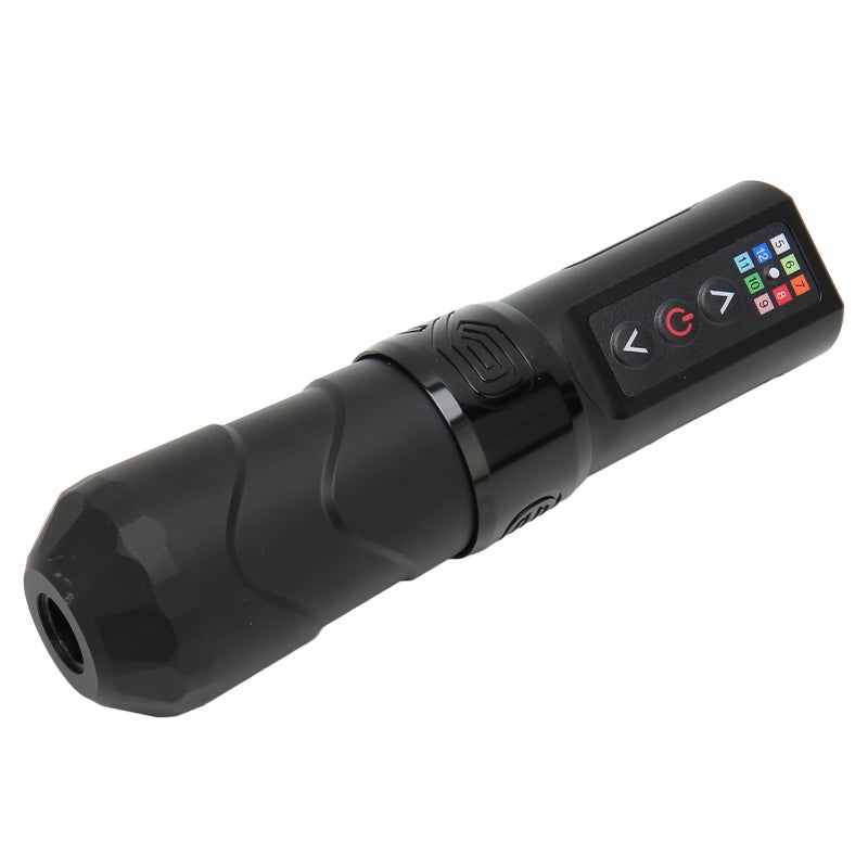 2 In 1 Wireless Tattoo Pen Kit 2400mAh RCA Interface Rotary Tattoo Power Supply Pen for Liner Shader Matte Black - Image 2