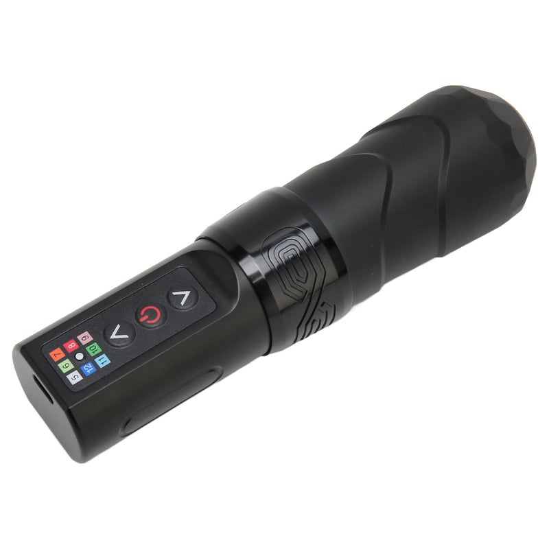 2 In 1 Wireless Tattoo Pen Kit 2400mAh RCA Interface Rotary Tattoo Power Supply Pen for Liner Shader Matte Black - Image 1