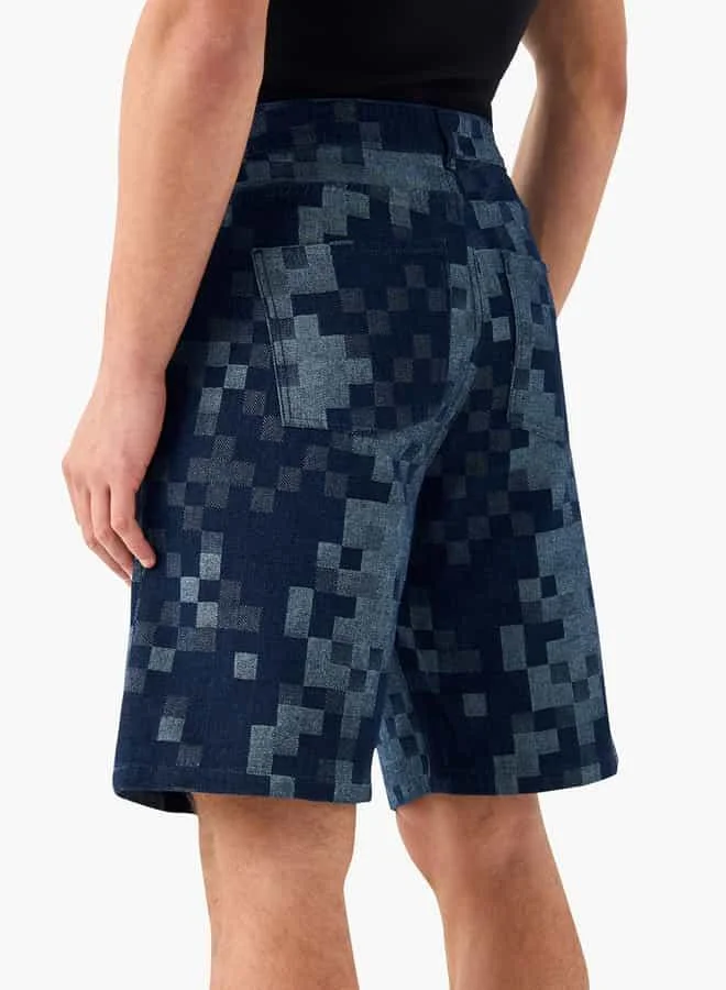Lee Cooper Lee Cooper All-Over Print Shorts with Pockets