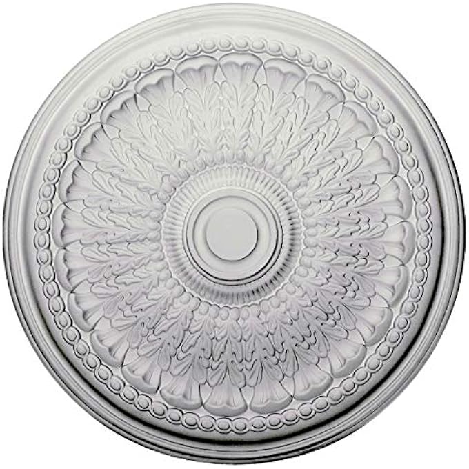 CM27BRPOS BRUNSWICK CEILING MEDALLION, 27"OD X 2 1/2"P (FITS CANOPIES UP TO 4 1/2"), HAND-PAINTED POLISHED COPPER - Image 3