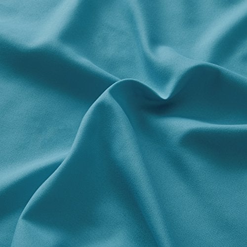 Comfort Spaces مجموعة أقمشة ميكروفايبر كومفورت سبيسز بجيب عميق 14 بوصة، مقاومة للتجاعيد مع مطاط حولي على مدار السنة، ملاءات سرير مريحة مع أغطية وسائد متطابقة، كوين، تيل (CS20-0130) - Image 5