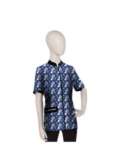ARTERO Miami Smock Unisex Shirt Designed For Dog Groomers And Veterinary Clinic Professionals Made With 100% Polyester Material, Extremely Durable, Yet Comfortable And Light To Wear - Blue Xs  - Image 2