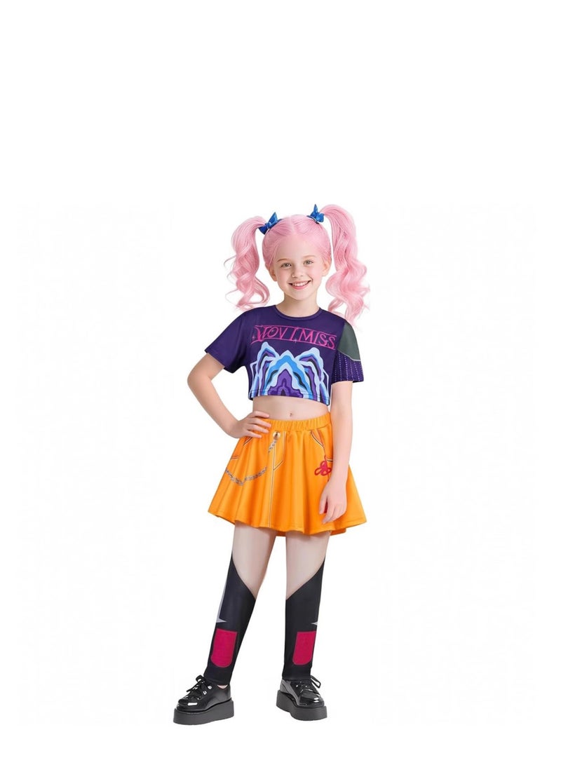 Y&D 1 Set KPOP Hunters Costume Kids  Mira  Cosplay Outfits Pop Singers Role Play - Image 1