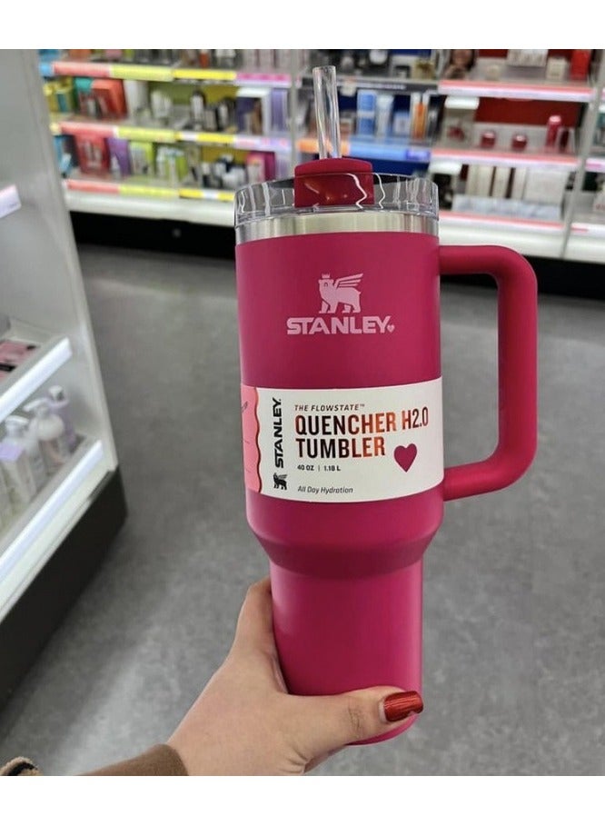 Stanley Quencher H2.0 FlowState Stainless Steel Vacuum Insulated Tumbler with Lid and Straw for Water, Iced Tea or Coffee, 40 oz - Image 1