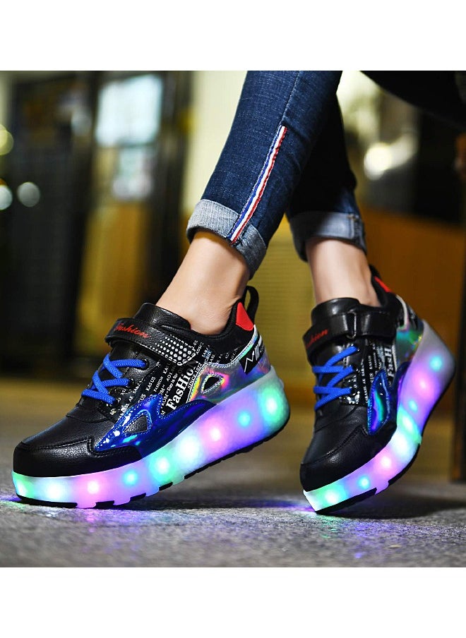 Mi VAZA Kid Roller Skates Shoes - Sneakers with LED Light - Two Removable Wheels - Built-in Rechargeable Battery - Gifts for Children  - Image 4