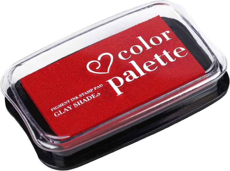 Fstaor Large Red Ink Pad for Rubber Stamps, 4×2.6 inch Ink Pads Permanent for Paper Wood Fabric - Image 1