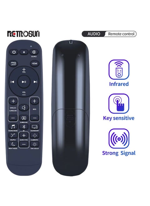 New Remote Control for JBL Bar 9.1 Bar 5.1 Bar 5.0 Bar 3.1 Bar 2.1 2.0 Soundbar System Studio JBLBAR913DBLKAM JBL2GBAR51IMBLKAM