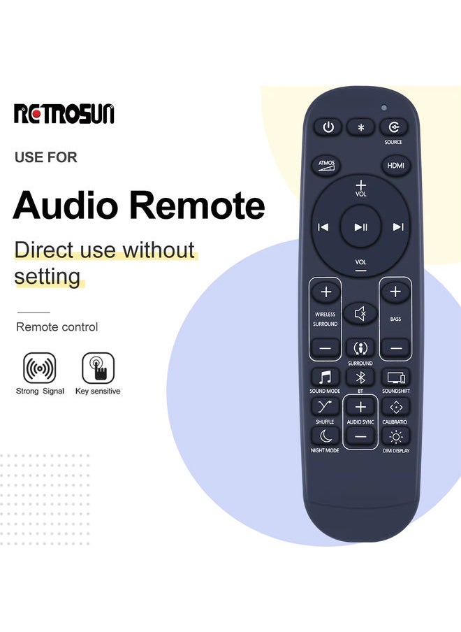 OMETTER - New Remote Control for JBL Bar 9.1 Bar 5.1 Bar 5.0 Bar 3.1 Bar 2.1 2.0 Soundbar System Studio JBLBAR913DBLKAM JBL2GBAR51IMBLKAM - Image 1