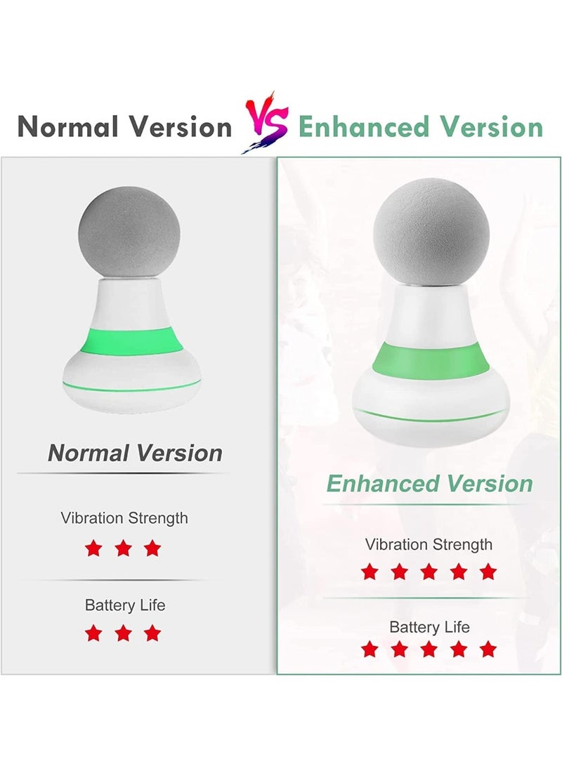 كاست ويف Nnewvante ترقية 2.0 بوصة * 4.5 بوصة - عصا تدليك الكهربائية المحمولة الصغيرة ، 6 أساليب اهتزاز سرعة قوية ، المحمولة اللاسلكية والمحمولة ، مناسبة للرجال والنساء الكتف ، الرقبة والدليك الخلفي (الأخضر) - Image 5