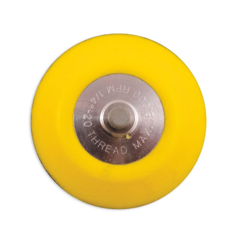 Chicago Pneumatic 8940158330 3-Inch Hook & Loop Pad, Yellow - Image 1