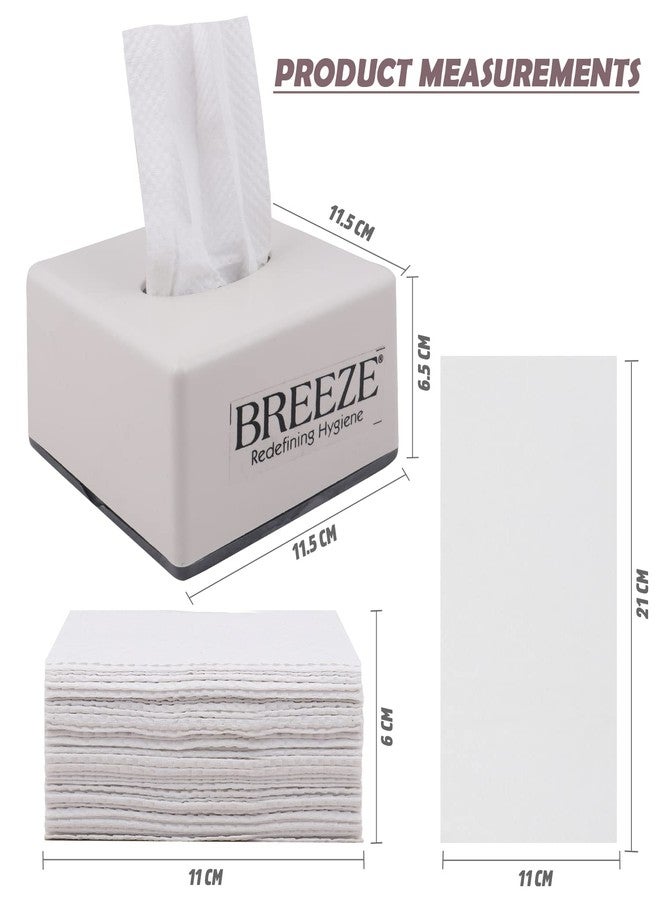 BREEZE BRE037 2Ply Facial Tissue Soft Wipe & Disposable For Kitchen, Cars, Office & Home Use (5 Refills, 300 Pieces, Rectangular Box) - Image 2