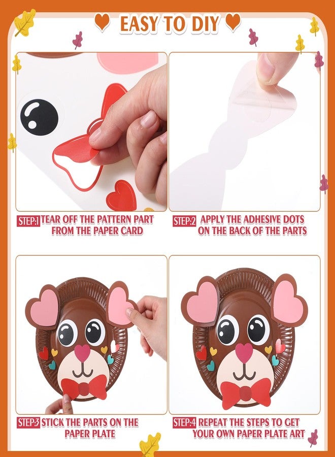 Funnymoom مجموعة فاني موم المكونة من 24 قطعة لصنع ديك رومي لعيد الشكر، طبق يمكنك صنعه بنفسك، مجموعة أطباق خريفية يمكنك صنعها بنفسك لحفلات الحصاد الخريفية، أنشطة منزلية ومكتبية - Image 4