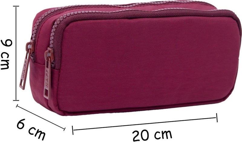 Nemo Bags Pencil Case Large Kaff Crinkle Waterproof Double Compartment Pocket Wallet Type Pencil Case 