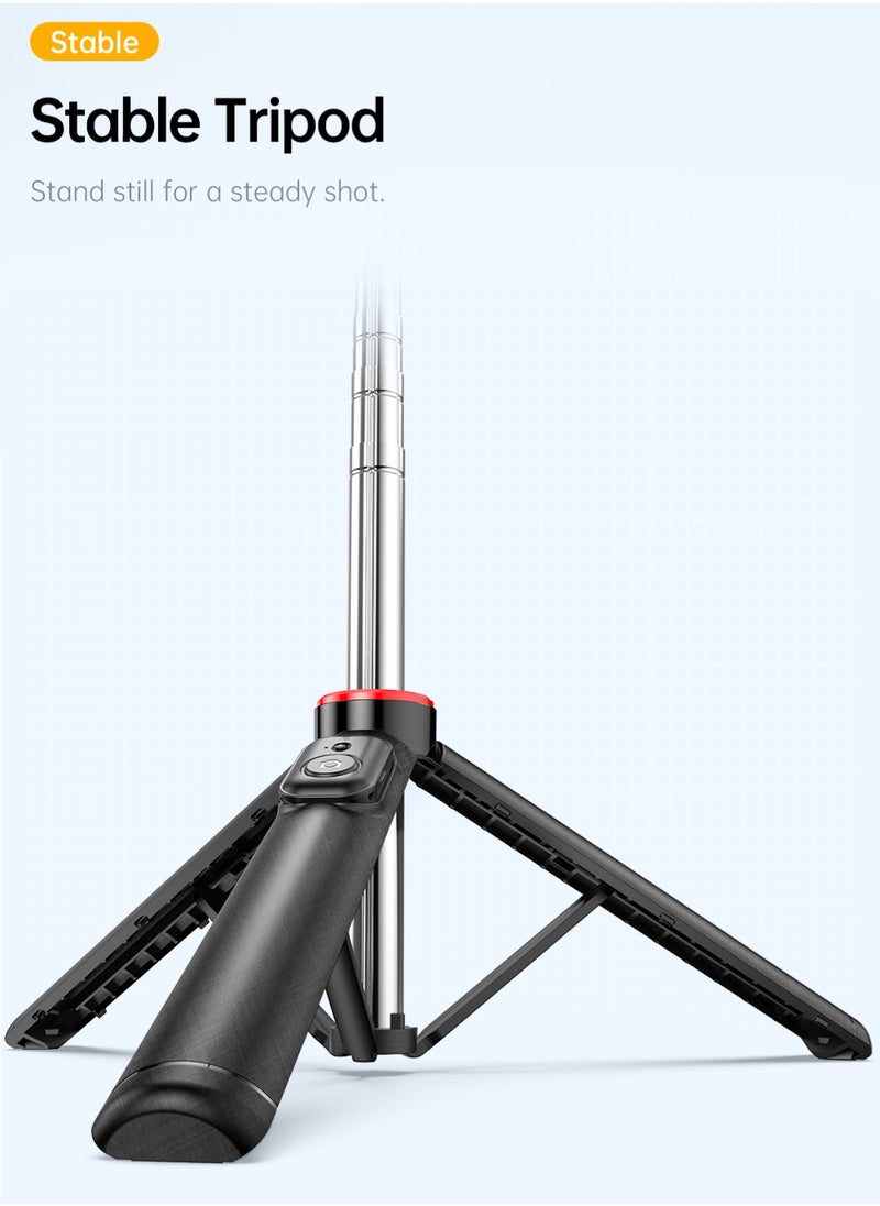 Generic 1.35m, Advanced portable telescopic photographic tripod, 360° rotation, with 9 levels of fill light, horizontal, vertical and aerial photography  - Image 5