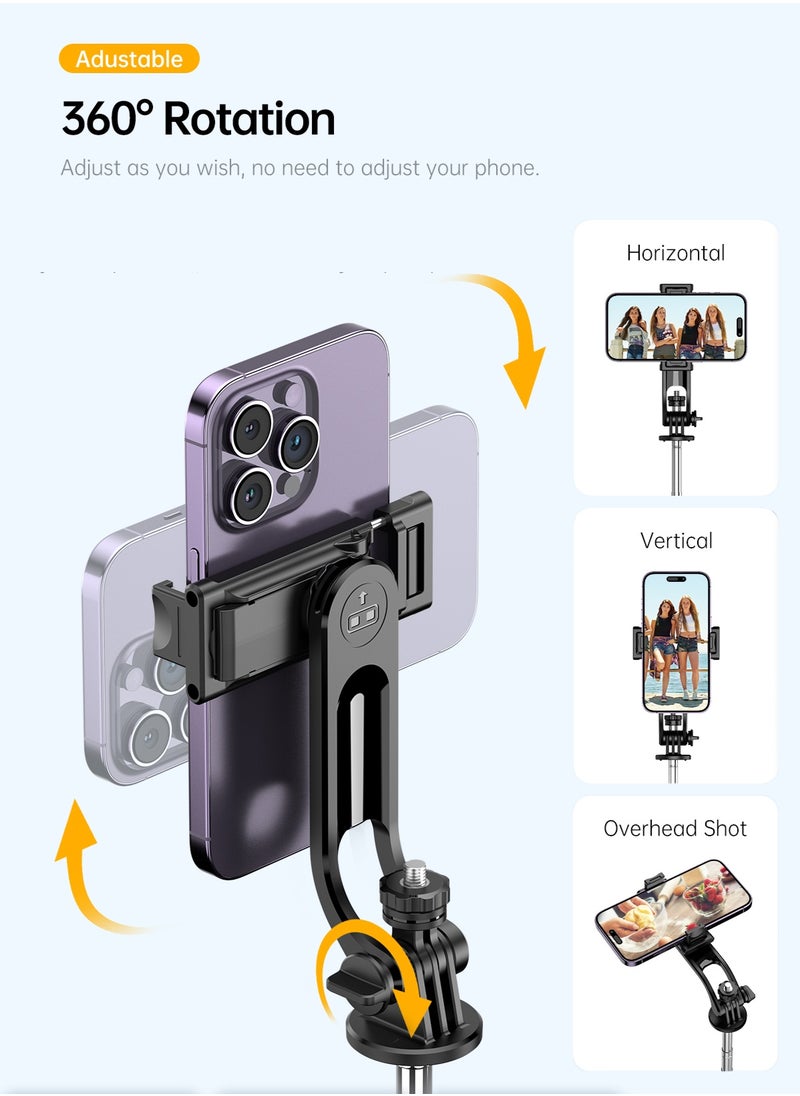 1.35m, Advanced portable telescopic photographic tripod, 360° rotation, with 9 levels of fill light, horizontal, vertical and aerial photography
