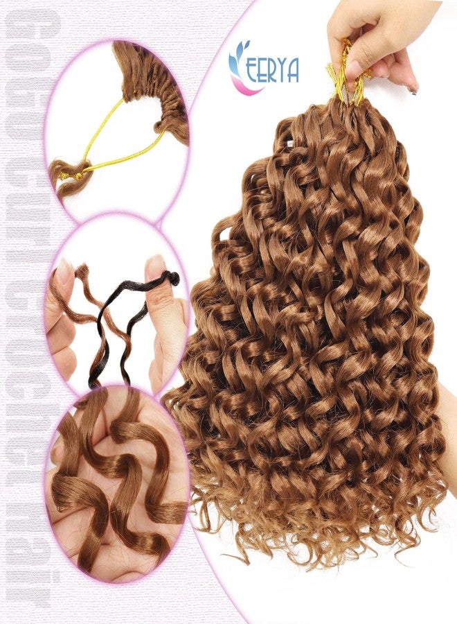 Eerya 7 Packs GoGo Curl Crochet Hair 10 Inch Short Curly Crochet Hair for Women Water Wave Beach Curl Deep Twist Crochet Braids Synthetic Braiding Hair Extensions (10 Inch, #30) - Image 5