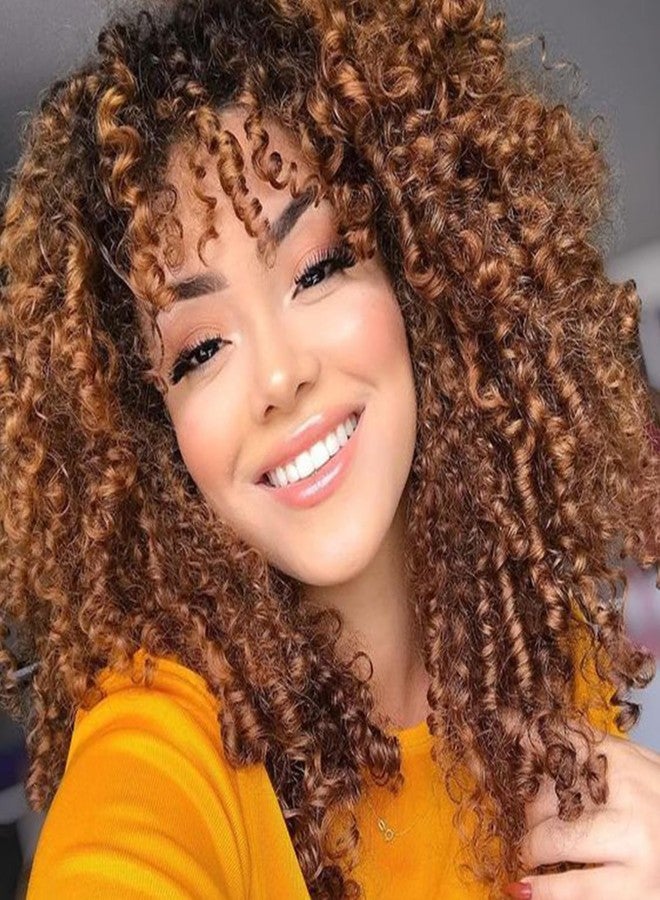 Eerya 7 Packs GoGo Curl Crochet Hair 10 Inch Short Curly Crochet Hair for Women Water Wave Beach Curl Deep Twist Crochet Braids Synthetic Braiding Hair Extensions (10 Inch, #30) - Image 1