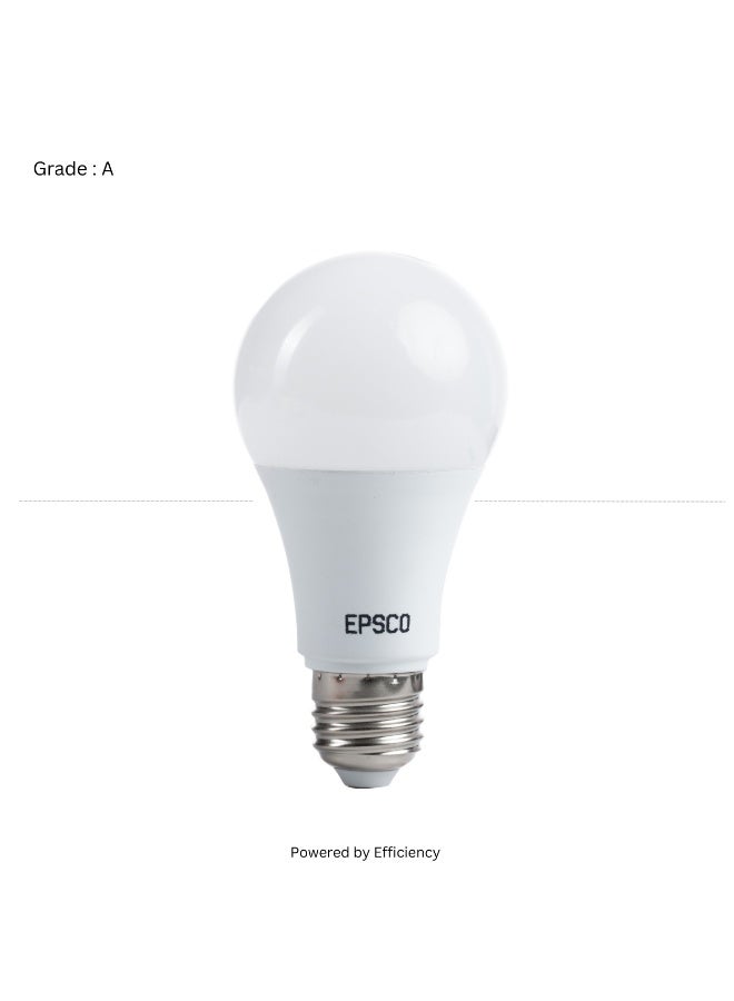 EPSCO Bulb 9 Watt, - 900 Lumens - Cat A+ aluminum cooler agent - PF 0.95 - White - E27 - Image 1