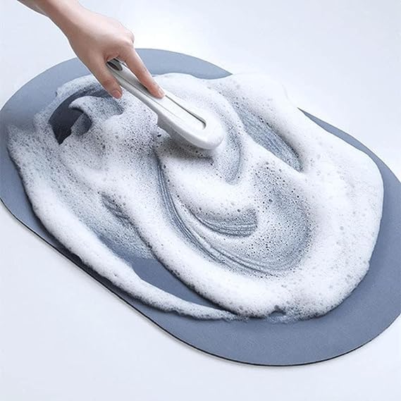 Nirgun Empex Soft Silicone 35 mm Bathroom Mat Water Soaking Diatomite Door Mat AntiSlip Bath Mat Quick Drying Absorbent Mat for Home and Kitchen - Image 3