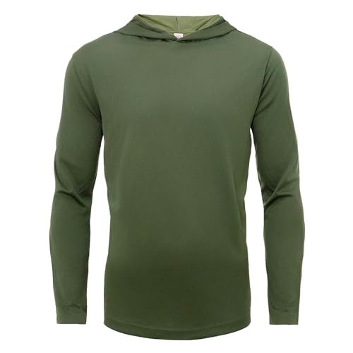 LeeHanTon 5 Pack UPF 50+ Fishing Shirts for Men, Long Sleeve UV Sun Protection Athletic Hoodie, Outdoor Workout Hiking Running Swimming Rash Guard Tee Shirts 2XL - Image 4