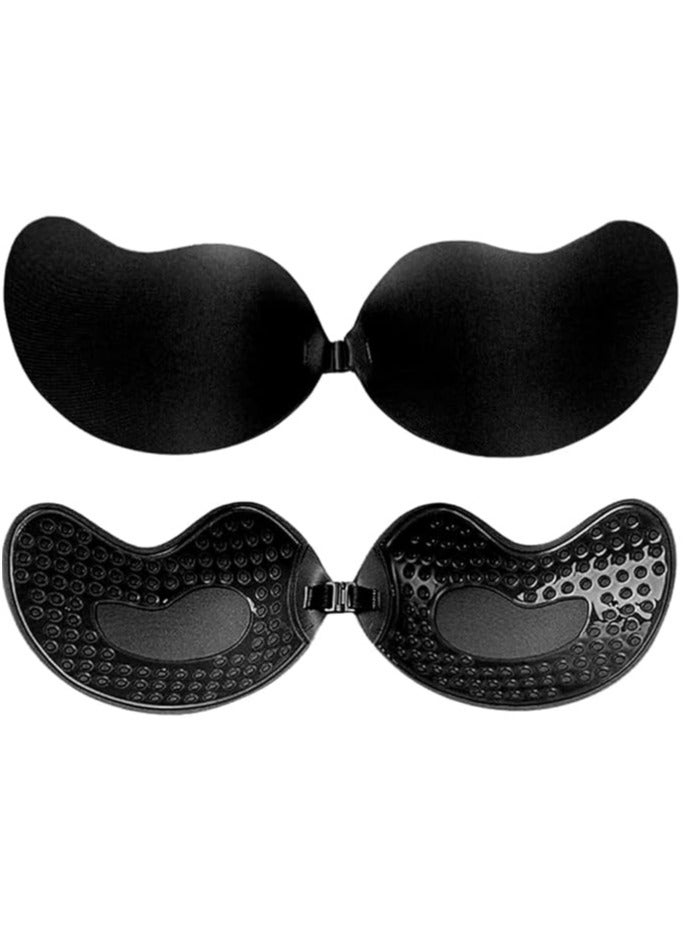 Jomo Store Push Up Self Adhesive Silicone Bust Front Closure Strapless Invisible Bra  - Image 1
