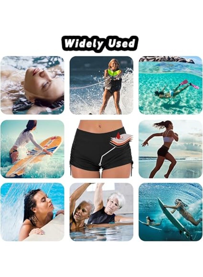 Period Pants for Women Swimming, High Waisted 4Ply Leakproof Bikini Menstrual Swimwear Bottoms for Girls Teens, Super Absorbent Quick Dry Swim Shorts for Beach Pool - Image 5