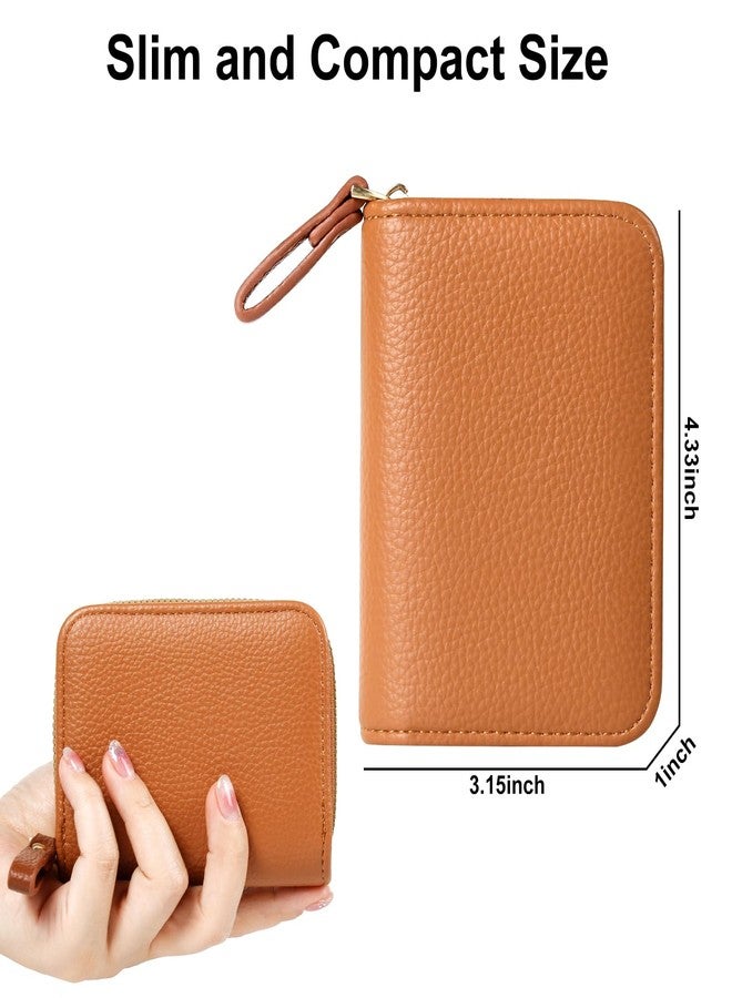 EcoVision Credit Card Holder RFID Card Case Wallet, Small Accordion Zipper Card Case Holder, Card Organizer Case for Women Men - Image 4