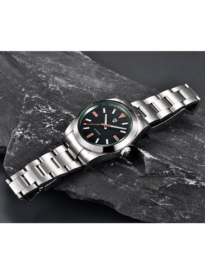 PAGANI DESIGN Men's Mechanical Watch Men's Luxury Automatic Watch Men's Waterproof Watch with Sapphire Glass Coated Lightning Hands Stainless Steel NH35A 40mm Mechanical Watch  - Image 3