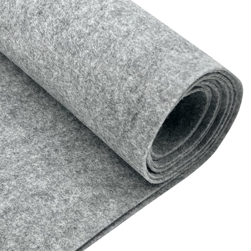 EOVEA Acrylic Felt Fabric by The Yard 72 Wide 16mm Thick Soft Durable NonFraying Felt for DIY Crafts Sewing Upholstery Costumes PaddingHeather Grey Half Yard - Image 2