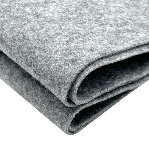 EOVEA Acrylic Felt Fabric by The Yard 72 Wide 16mm Thick Soft Durable NonFraying Felt for DIY Crafts Sewing Upholstery Costumes PaddingHeather Grey Half Yard - Image 3