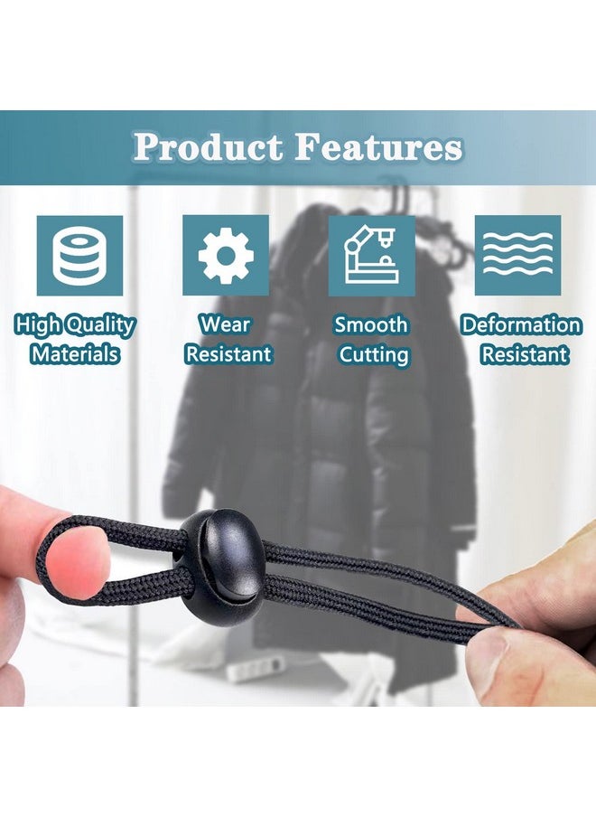 PUSNMI - Spring Cord Lock, End Stopper Fastener Slider Toggles Clip 30Pcs Double Hole Spring Plastic Lock End Toggle Clip For Shock Cord, Drawstring, Elastic Cord, Shoelace Locks, Parachute Buckle - Image 1